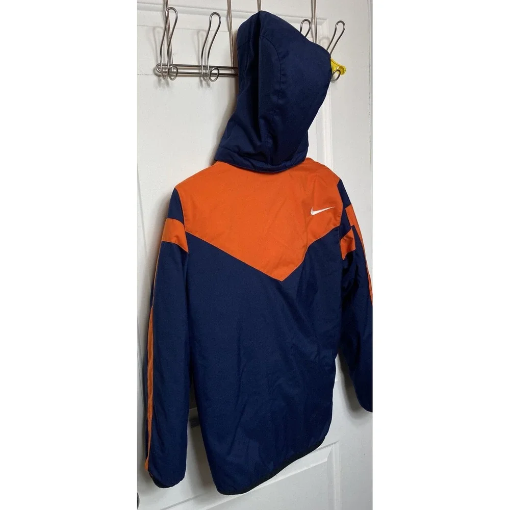 Nike Vintage Y2K Embroidered Logo Reversible Fleece Jacket Size L (14-16) Youth